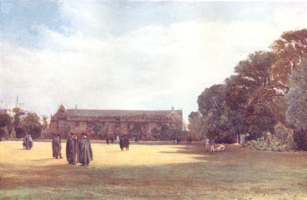 OXFORD. St John's College 1903 old antique vintage print picture